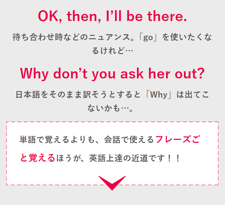 フレーズごと覚える