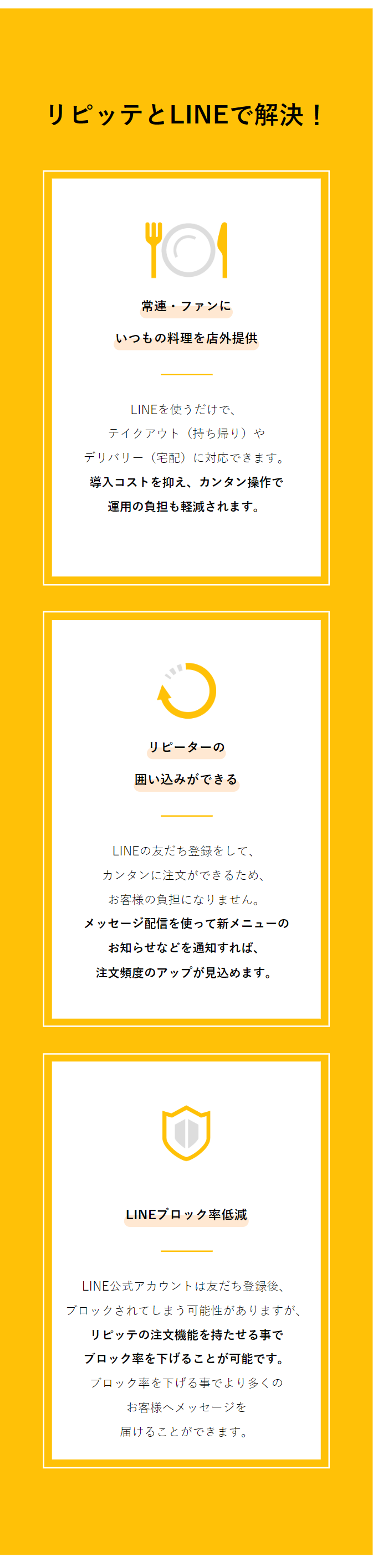 リピッテとLINEで解決！