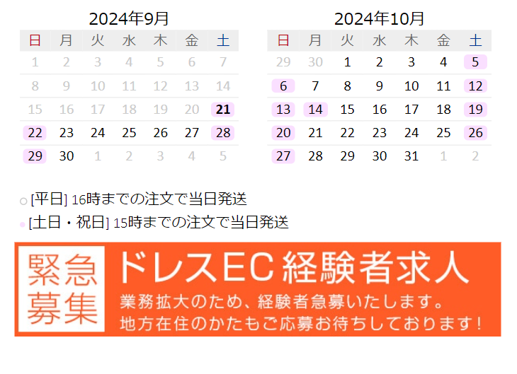 ドレスＥＣ経験者求人