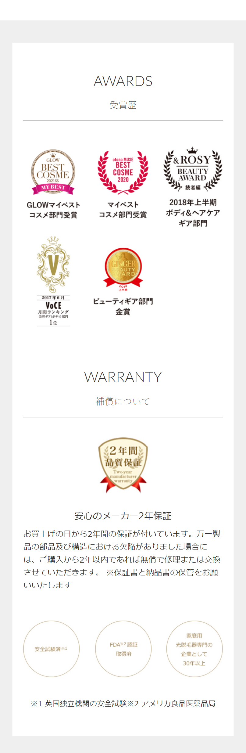 AWARDS