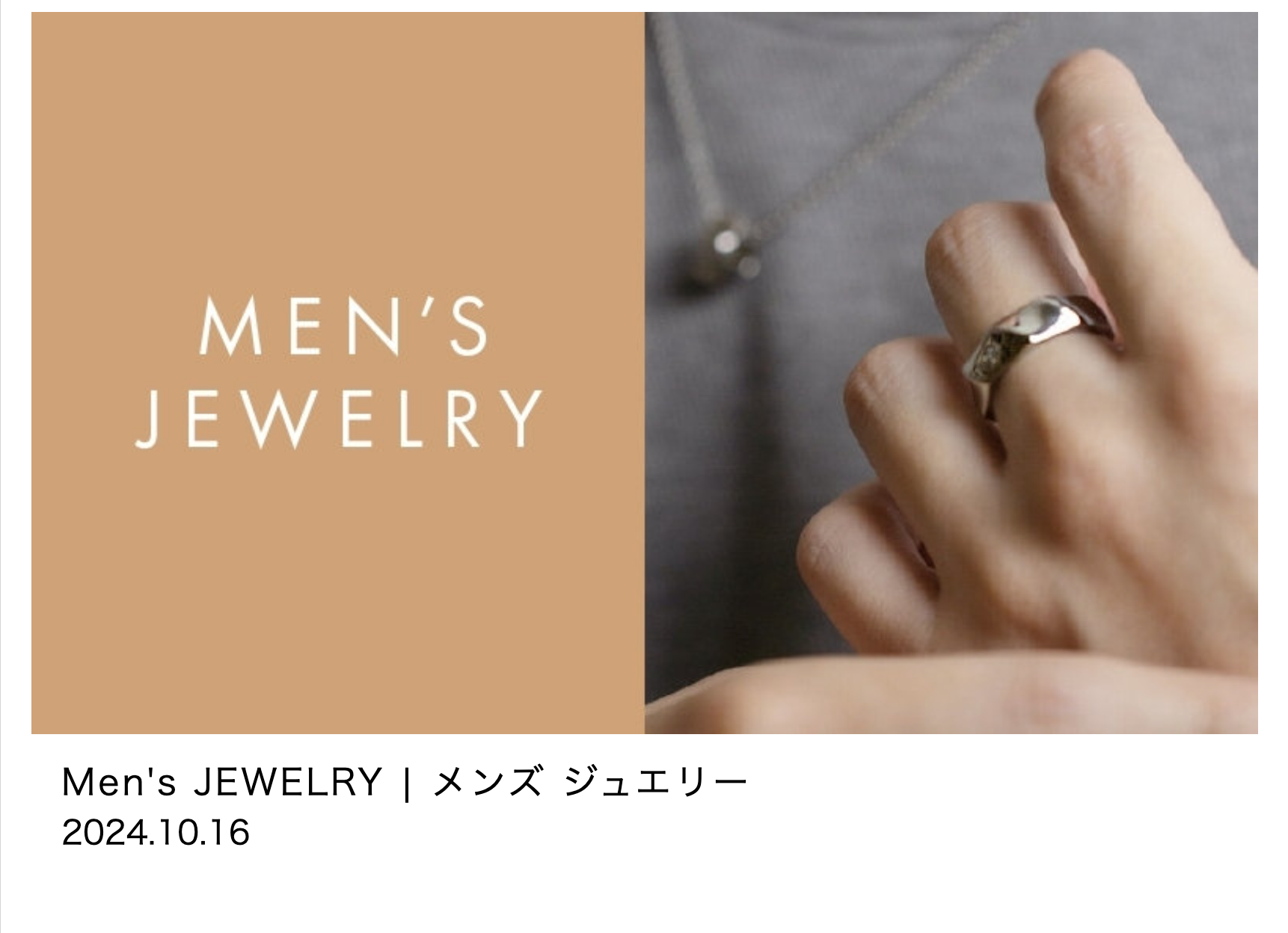 MEN'S JEWERY