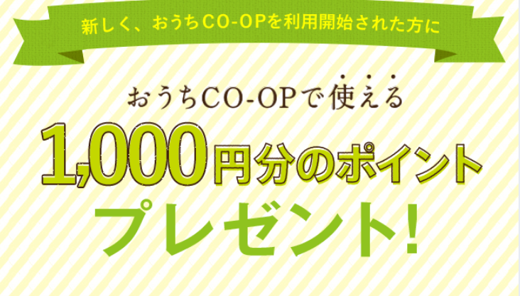 1000円分のポイントプレゼント