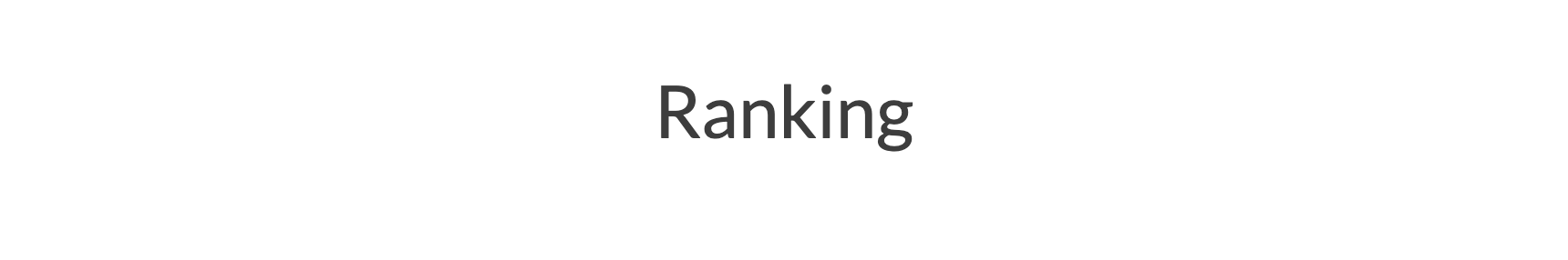 Ranking