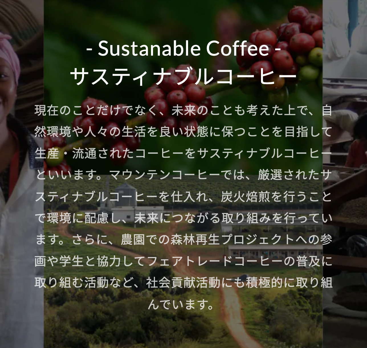 サスティナブルコーヒー