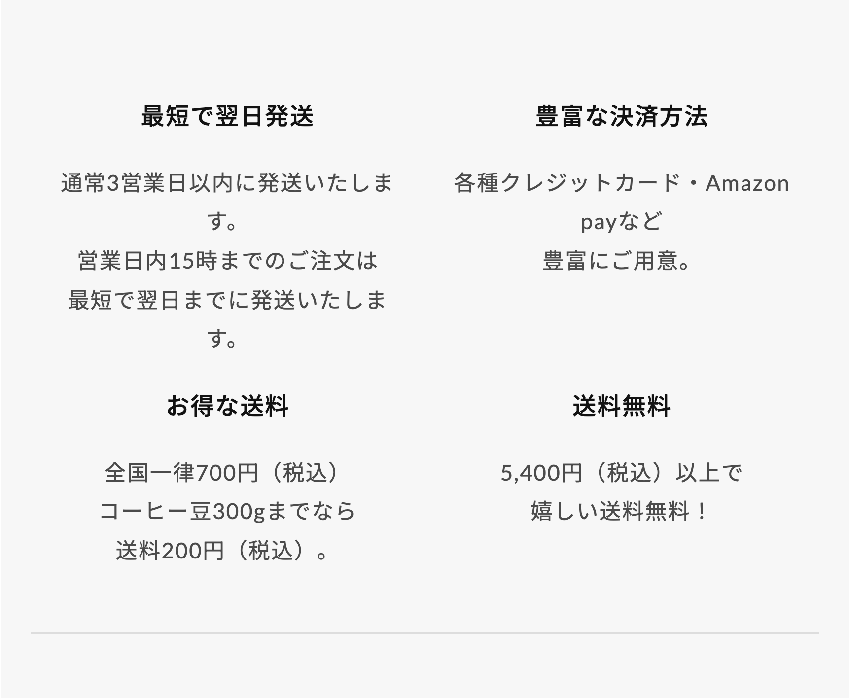 最短で翌日発送