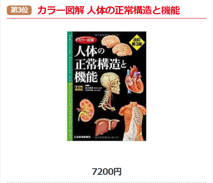 カラー図解　人体の正常構造と機能