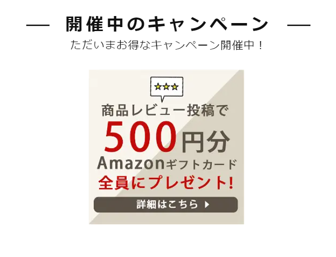 開催中のキャンペーン