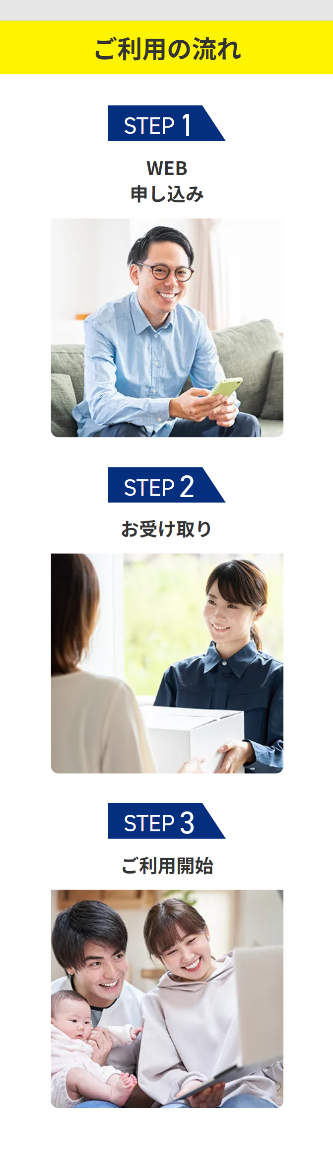 ご利用の流れ