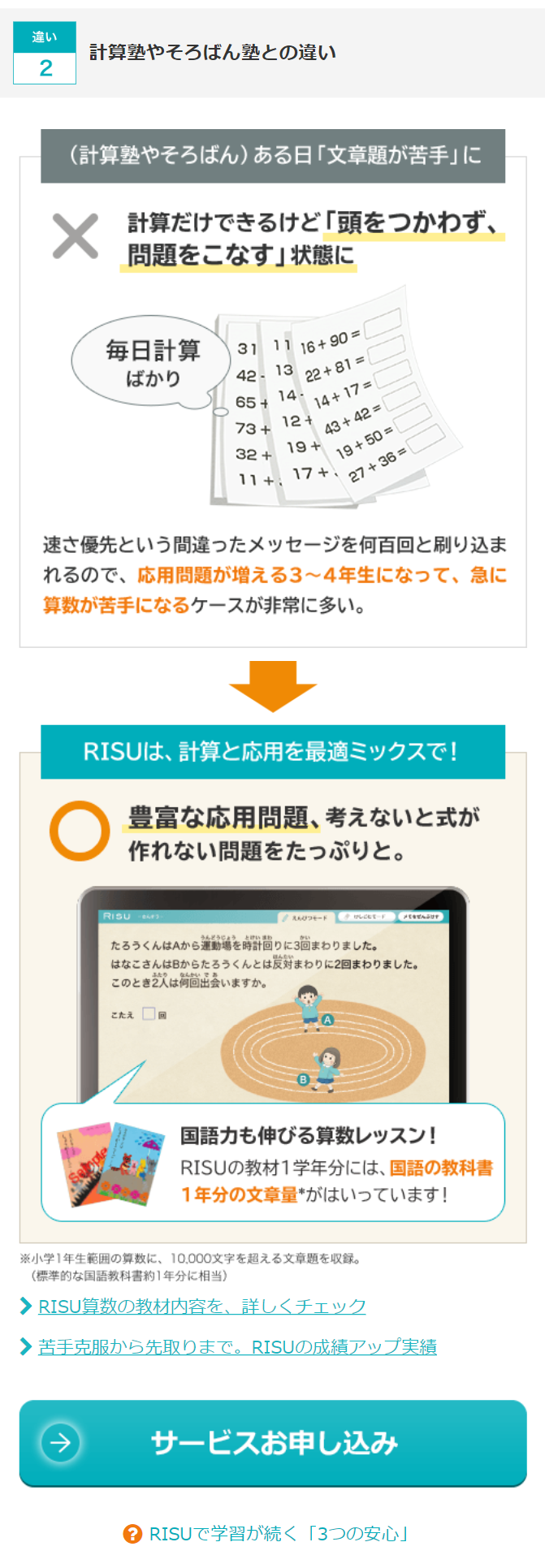 計算塾やそろばん塾との違い