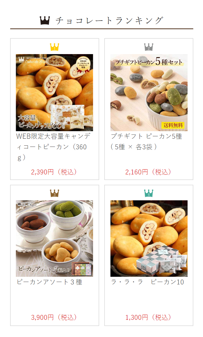 チョコレートランキング